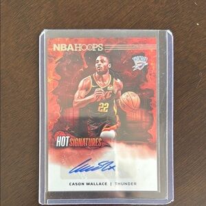 Cason Wallace NBA Hoops Hot Signatures Card